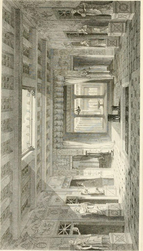 An illustration from Pompeiana : the topography, edifices, and ornaments of Pompeii, 1821, leaf 304