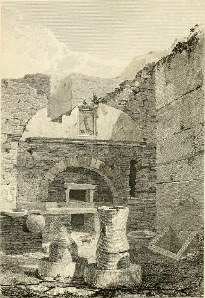 An illustration from Pompeiana : the topography, edifices, and ornaments of Pompeii, 1821, leaf 307