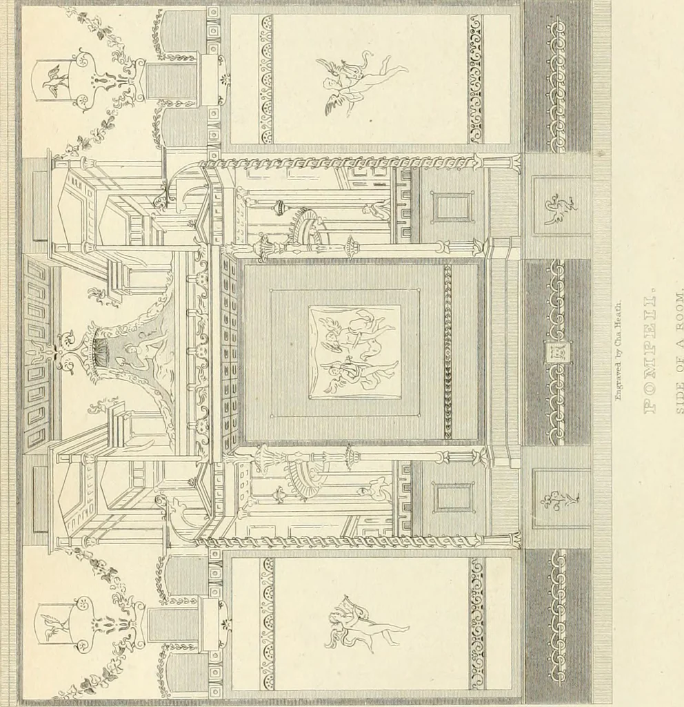 An illustration from Pompeiana : the topography, edifices, and ornaments of Pompeii, 1821, leaf 313