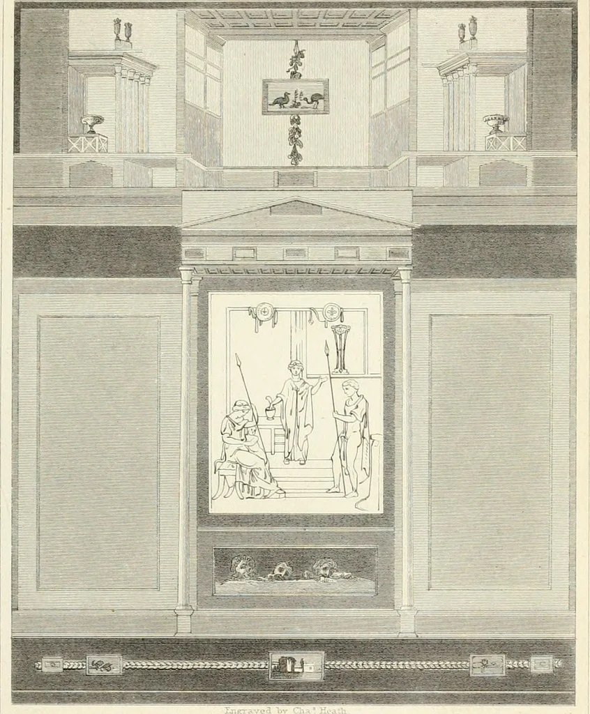 An illustration from Pompeiana : the topography, edifices, and ornaments of Pompeii, 1821, leaf 316