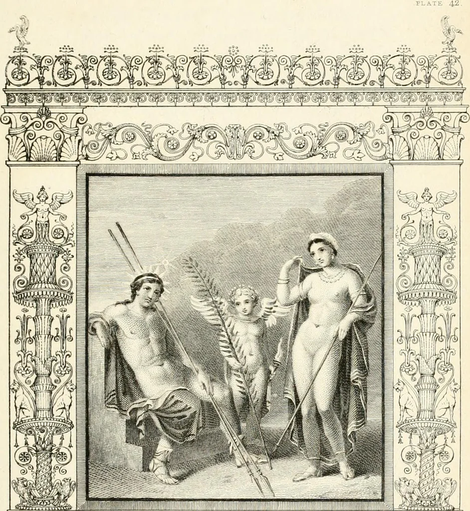 An illustration from Pompeiana : the topography, edifices, and ornaments of Pompeii, 1821, leaf 318