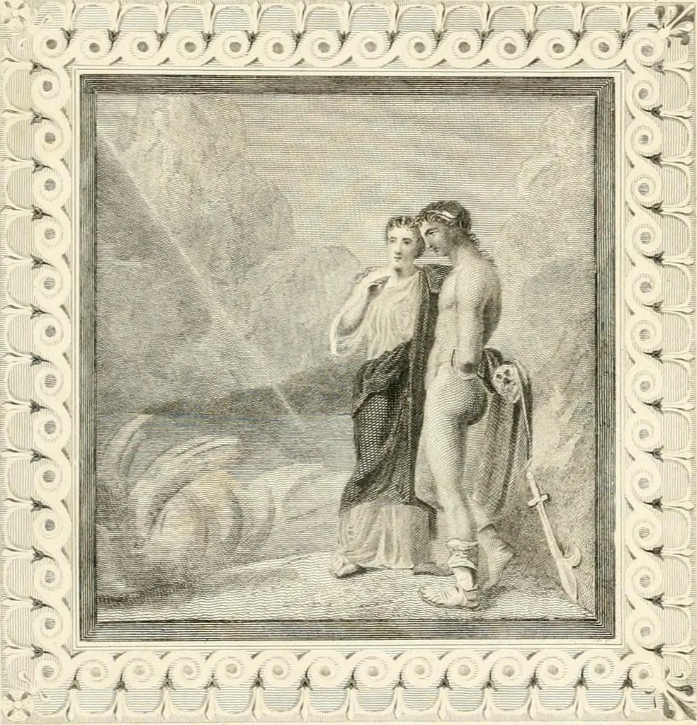 An illustration from Pompeiana : the topography, edifices, and ornaments of Pompeii, 1821, leaf 322
