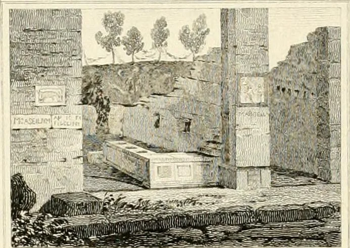 An illustration from Pompeiana : the topography, edifices, and ornaments of Pompeii, 1821, leaf 325