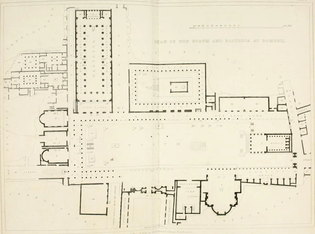 An illustration from Pompeiana : the topography, edifices, and ornaments of Pompeii, 1821, leaf 337