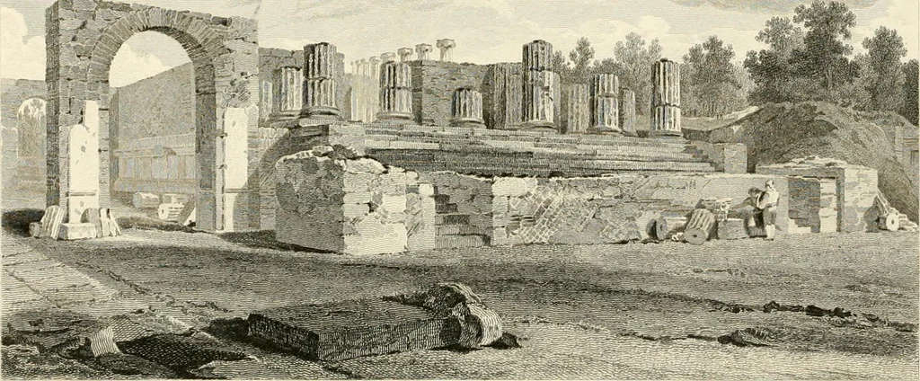 An illustration from Pompeiana : the topography, edifices, and ornaments of Pompeii, 1821, leaf 371
