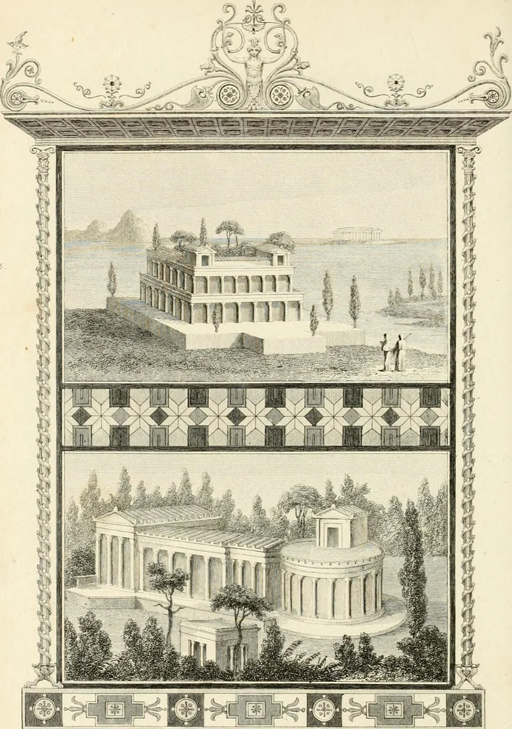 An illustration from Pompeiana : the topography, edifices, and ornaments of Pompeii, 1821, leaf 381