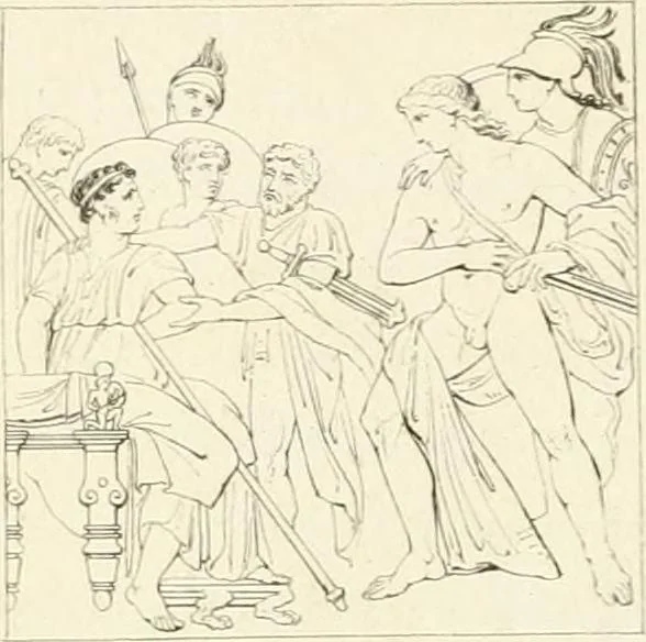 An illustration from Pompeiana : the topography, edifices, and ornaments of Pompeii, 1821, leaf 400