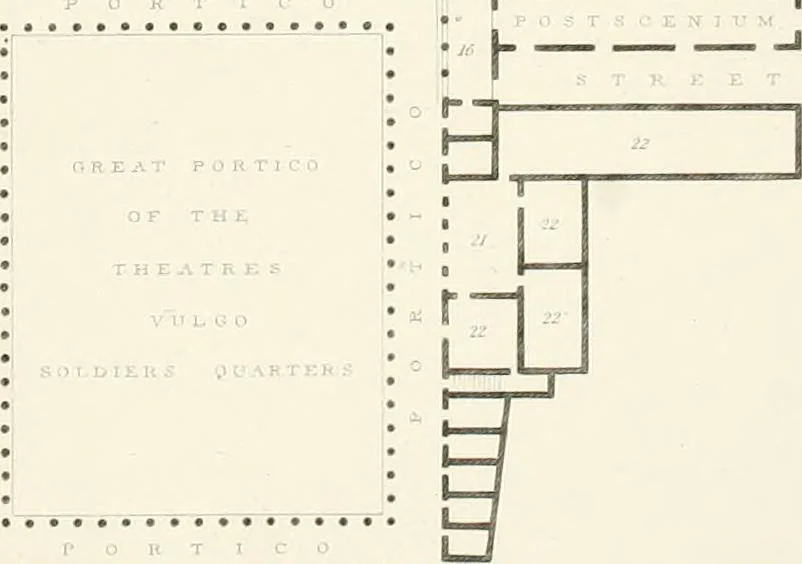 An illustration from Pompeiana : the topography, edifices, and ornaments of Pompeii, 1821, leaf 404