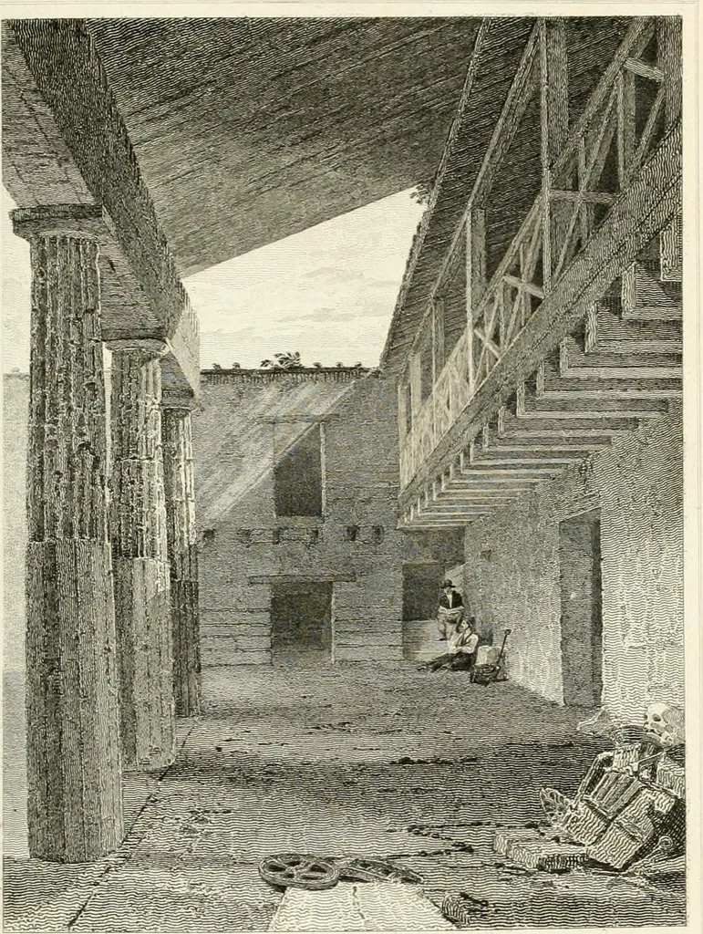 An illustration from Pompeiana : the topography, edifices, and ornaments of Pompeii, 1821, leaf 440
