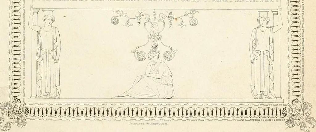 An illustration from Pompeiana : the topography, edifices, and ornaments of Pompeii, 1821, leaf 6
