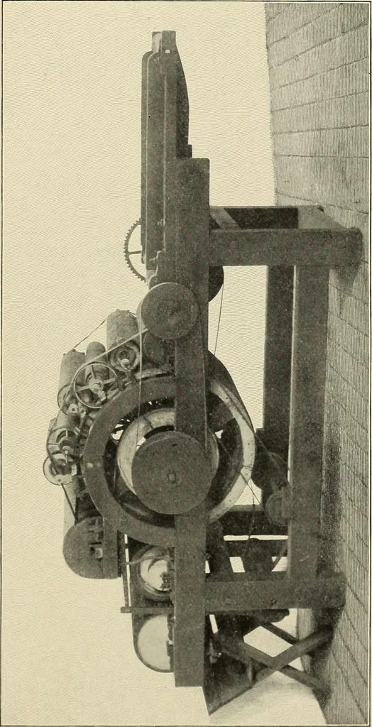 An illustration from Tops, a new American industry; a study in the development of the American worsted manufacture. The Arlington mills, 1898, leaf 176
