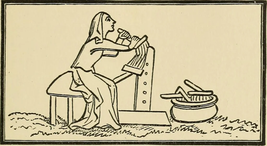 An illustration from Tops, a new American industry; a study in the development of the American worsted manufacture. The Arlington mills, 1898, leaf 24