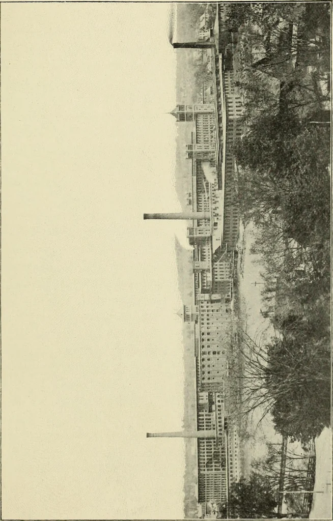 An illustration from Tops, a new American industry; a study in the development of the American worsted manufacture. The Arlington mills, 1898, leaf 38