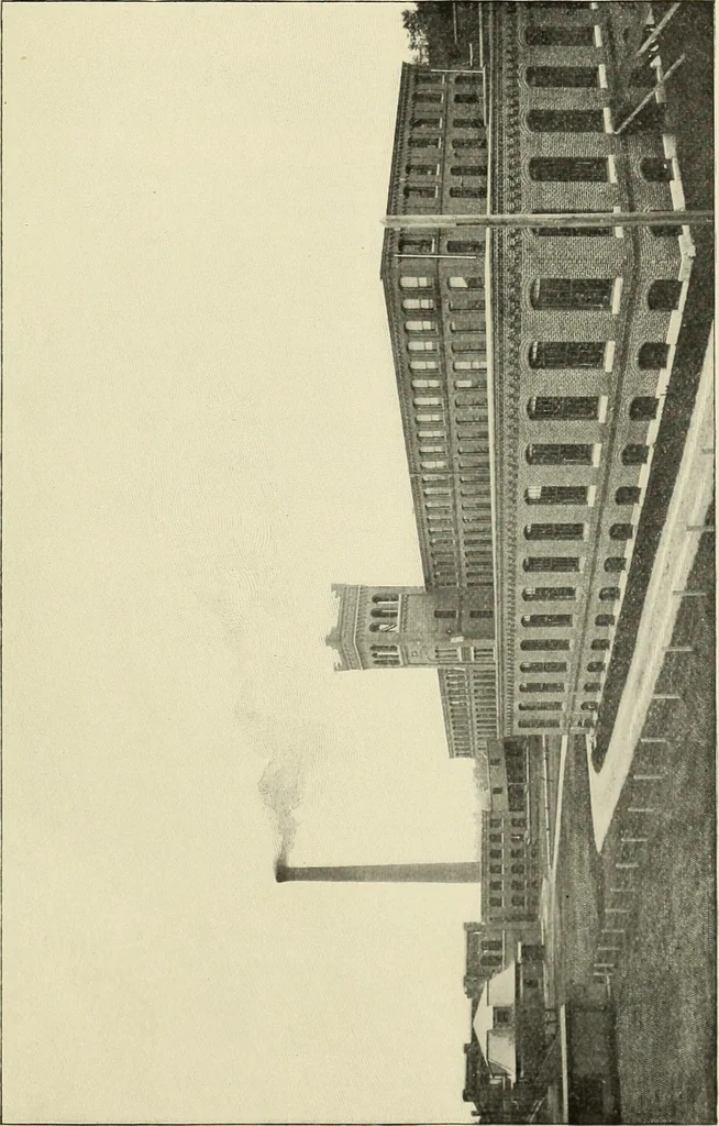 An illustration from Tops, a new American industry; a study in the development of the American worsted manufacture. The Arlington mills, 1898, leaf 92