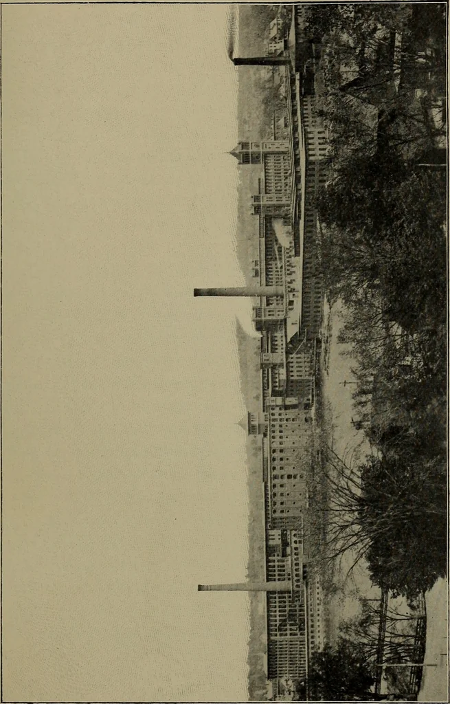 An illustration from Tops, a new American industry; a study in the development of the American worsted manufacture. The Arlington mills, 1898, leaf 38
