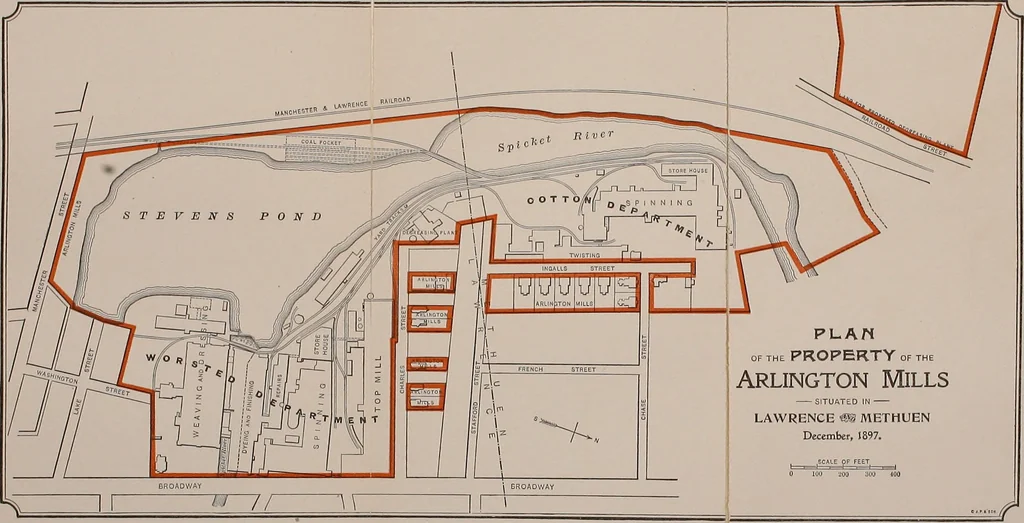 An illustration from Tops, a new American industry; a study in the development of the American worsted manufacture. The Arlington mills, 1898, leaf 58
