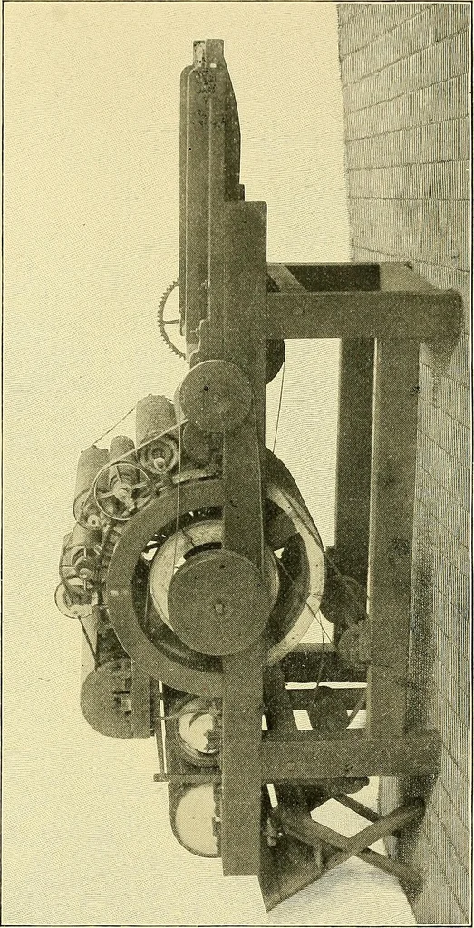 An illustration from Tops, a new American industry; a study in the development of the American worsted manufacture. The Arlington Mills .., 1898, leaf 174