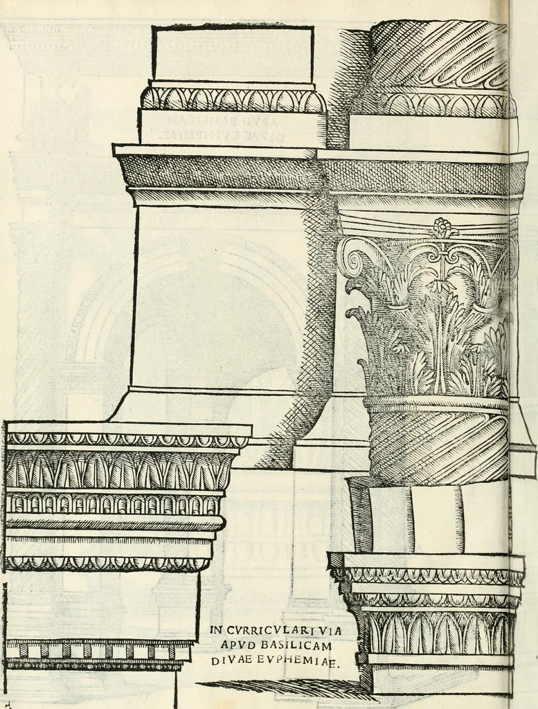 An illustration from Torelli Saraynae Veronensis leg. doct. De origine et amplitudine ciuitatis Veronæ : eiusdem de viris illustribus antiquis veronensibus, de his, qui potiti fuerunt dominio ciuitatis Veronæ, de monumentis antiquis vrbis, & agri veronensis, de interpretatione litterarum antiquarum : index præterea huius operis in calce additus est, 1540, leaf 51