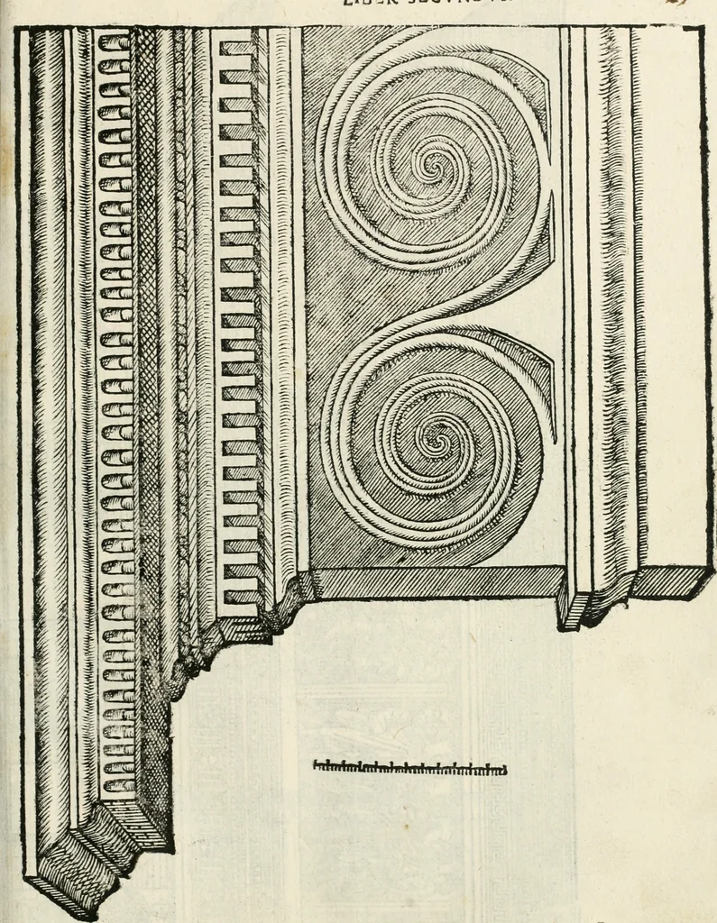 An illustration from Torelli Saraynae Veronensis leg. doct. De origine et amplitudine ciuitatis Veronæ : eiusdem de viris illustribus antiquis veronensibus, de his, qui potiti fuerunt dominio ciuitatis Veronæ, de monumentis antiquis vrbis, & agri veronensis, de interpretatione litterarum antiquarum : index præterea huius operis in calce additus est, 1540, leaf 58