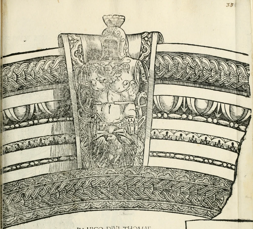 An illustration from Torelli Saraynae Veronensis leg. doct. De origine et amplitudine ciuitatis Veronæ : eiusdem de viris illustribus antiquis veronensibus, de his, qui potiti fuerunt dominio ciuitatis Veronæ, de monumentis antiquis vrbis, & agri veronensis, de interpretatione litterarum antiquarum : index præterea huius operis in calce additus est, 1540, leaf 66