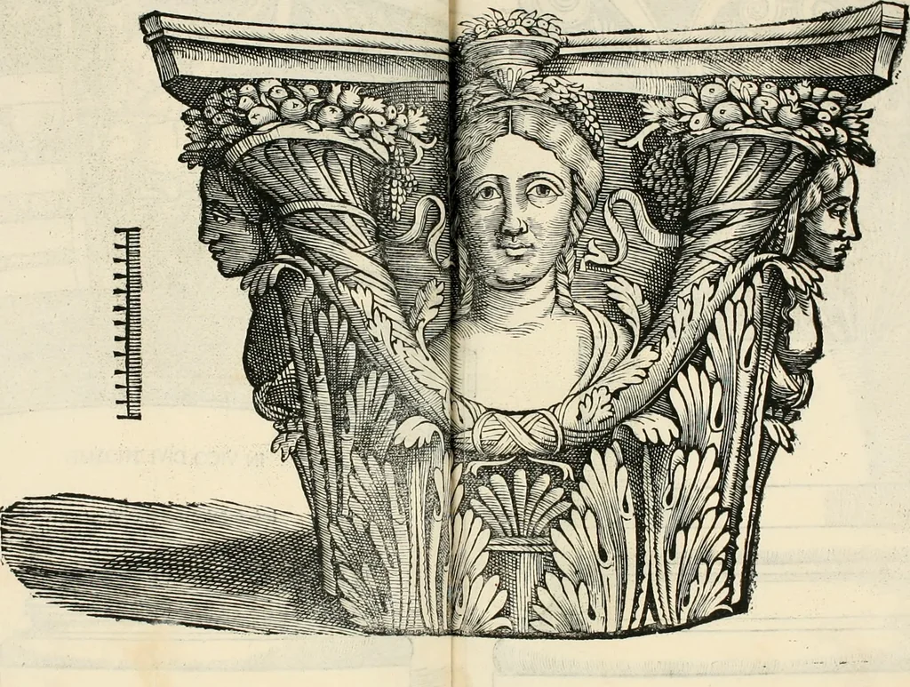 An illustration from Torelli Saraynae Veronensis leg. doct. De origine et amplitudine ciuitatis Veronæ : eiusdem de viris illustribus antiquis veronensibus, de his, qui potiti fuerunt dominio ciuitatis Veronæ, de monumentis antiquis vrbis, & agri veronensis, de interpretatione litterarum antiquarum : index præterea huius operis in calce additus est, 1540, leaf 68