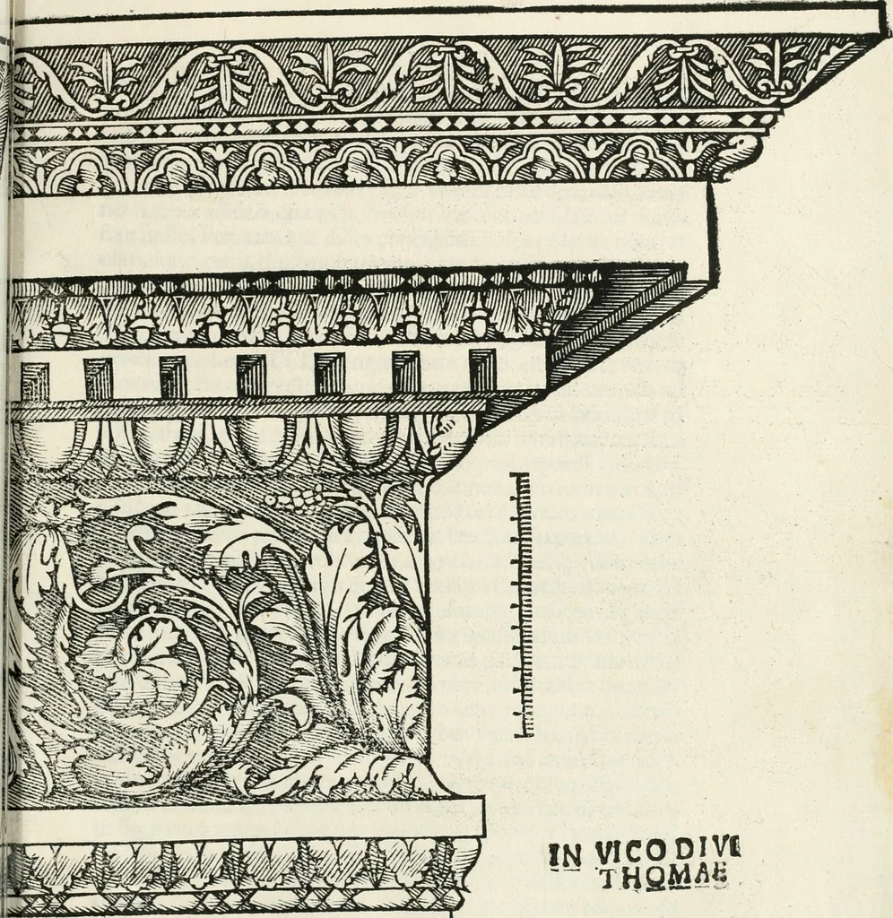 An illustration from Torelli Saraynae Veronensis leg. doct. De origine et amplitudine ciuitatis Veronæ : eiusdem de viris illustribus antiquis veronensibus, de his, qui potiti fuerunt dominio ciuitatis Veronæ, de monumentis antiquis vrbis, & agri veronensis, de interpretatione litterarum antiquarum : index præterea huius operis in calce additus est, 1540, leaf 72