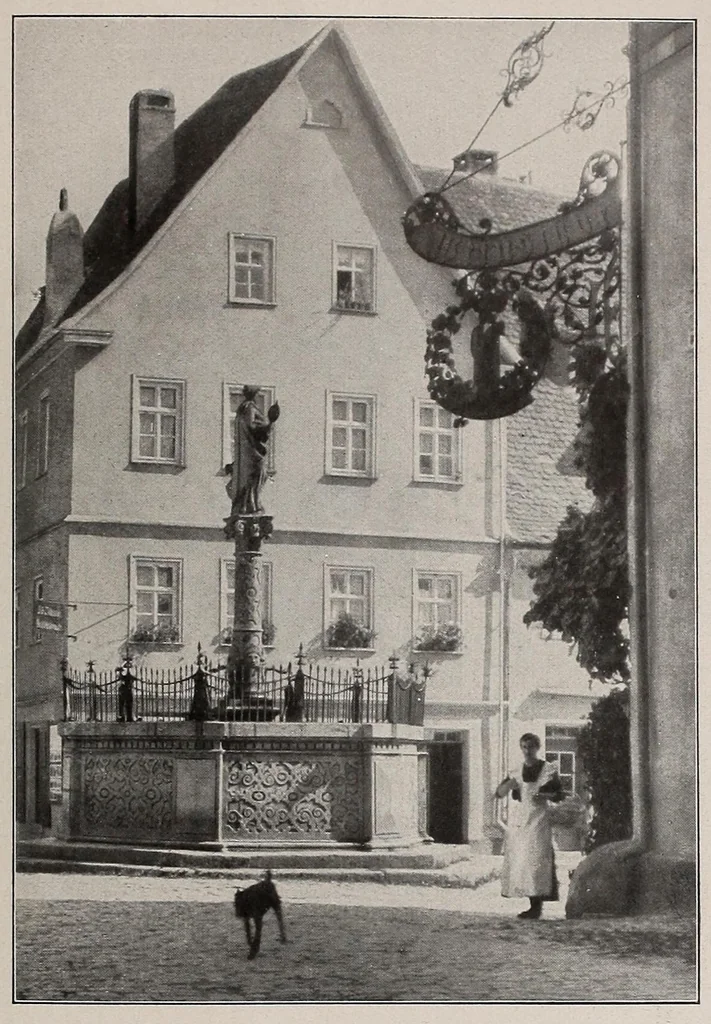 An illustration from Tore, Türme und Brunnen aus vier Jahrhunderten deutscher Vergangenheit .., 1921, leaf 43