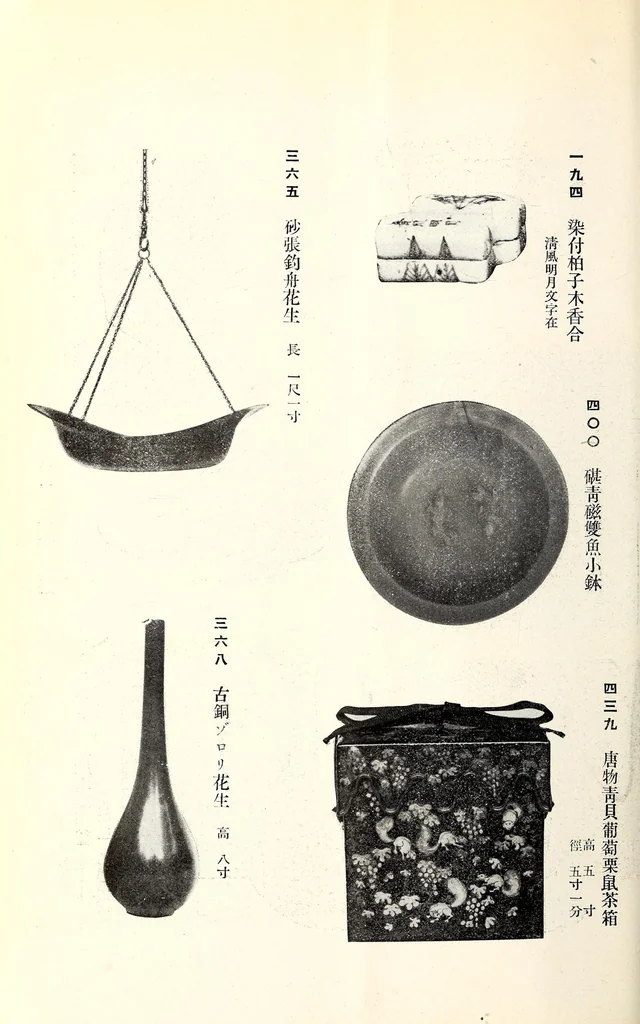An illustration from Toshi (Ganpan) Nakamura Shi kyuzohin : dai 2-kai nyusatsu mokuroku, 1916, leaf 89