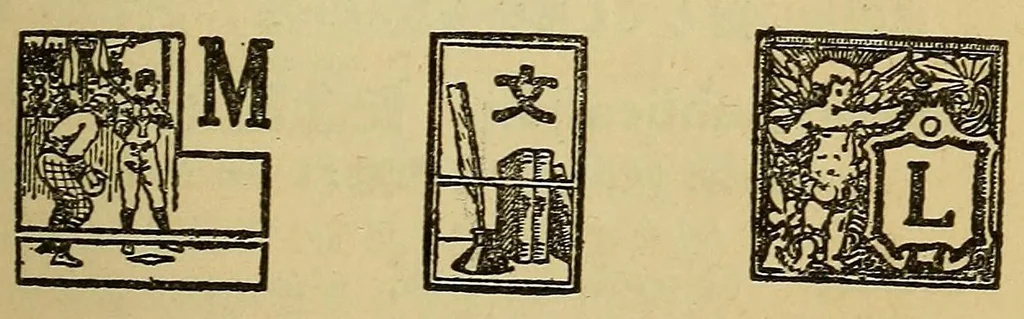 An illustration from Toshokan jiten, 1900, leaf 63