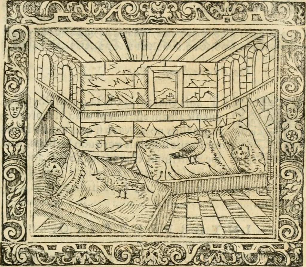 An illustration from Tou Hagiou Patros hemon Epiphaniou, episkopou Konstanteias Kyprou, Peri ton physiologon; tou autou Eis ta baia logos. Sancti patris nostri Epiphanii, Episcopi Constantiae Cypri, Ad physiologum; Eiusdem In die festo palmarum sermo, 1587, leaf 112