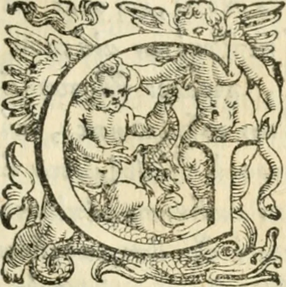 An illustration from Tou Hagiou Patros hemon Epiphaniou, episkopou Konstanteias Kyprou, Peri ton physiologon; tou autou Eis ta baia logos. Sancti patris nostri Epiphanii, Episcopi Constantiae Cypri, Ad physiologum; Eiusdem In die festo palmarum sermo, 1587, leaf 120