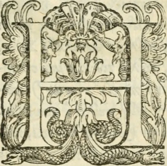 An illustration from Tou Hagiou Patros hemon Epiphaniou, episkopou Konstanteias Kyprou, Peri ton physiologon; tou autou Eis ta baia logos. Sancti patris nostri Epiphanii, Episcopi Constantiae Cypri, Ad physiologum; Eiusdem In die festo palmarum sermo, 1587, leaf 134