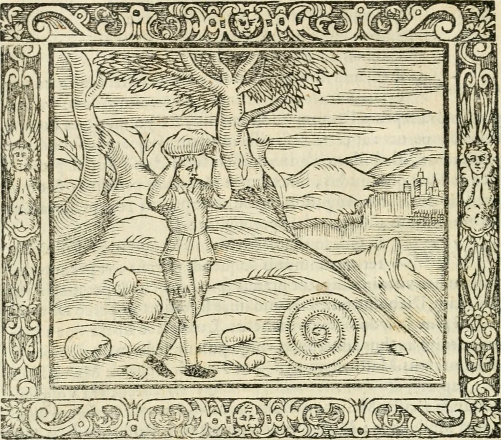 An illustration from Tou Hagiou Patros hemon Epiphaniou, episkopou Konstanteias Kyprou, Peri ton physiologon; tou autou Eis ta baia logos. Sancti patris nostri Epiphanii, Episcopi Constantiae Cypri, Ad physiologum; Eiusdem In die festo palmarum sermo, 1587, leaf 81