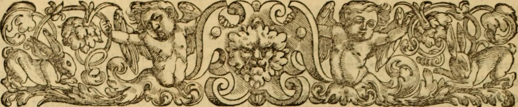 An illustration from Tou en agiois patros emon Athanasiou Archiepiskopou Alexandreias Ta euriskomena apanta. = B. Athanasii archiepiscopi Alexandrini Opera qvæ reperivntvr omnia, : in dvos tomos tribvta. Græce nunc primùm (ex Mss. Codd. Basil. Cantabrig. Palatm. & aliis) in lucem data, cum interpretatione Latine Petri Nannii ... Accesserunt fragmenta varia: notæ variarum lectionum: index triplex, 1601, leaf 103