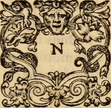 An illustration from Tou en agiois patros emon Athanasiou Archiepiskopou Alexandreias Ta euriskomena apanta. = B. Athanasii archiepiscopi Alexandrini Opera qvæ reperivntvr omnia, : in dvos tomos tribvta. Græce nunc primùm (ex Mss. Codd. Basil. Cantabrig. Palatm. & aliis) in lucem data, cum interpretatione Latine Petri Nannii ... Accesserunt fragmenta varia: notæ variarum lectionum: index triplex, 1601, leaf 340