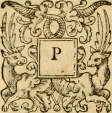 An illustration from Tou en agiois patros emon Athanasiou Archiepiskopou Alexandreias Ta euriskomena apanta. = B. Athanasii archiepiscopi Alexandrini Opera qvæ reperivntvr omnia, : in dvos tomos tribvta. Græce nunc primùm (ex Mss. Codd. Basil. Cantabrig. Palatm. & aliis) in lucem data, cum interpretatione Latine Petri Nannii ... Accesserunt fragmenta varia: notæ variarum lectionum: index triplex, 1601, leaf 345