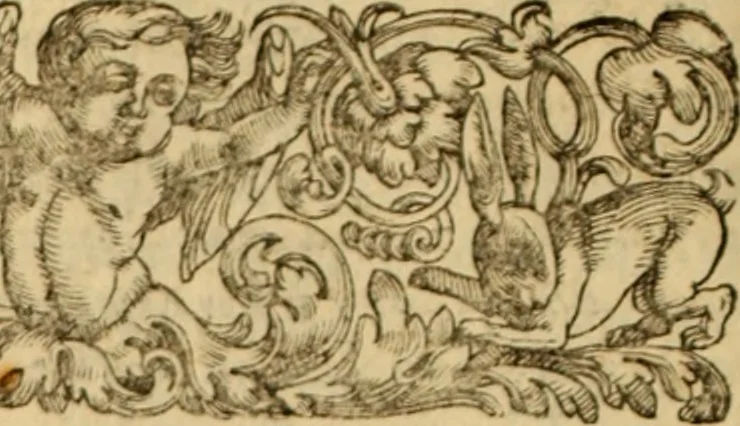 An illustration from Tou en agiois patros emon Athanasiou Archiepiskopou Alexandreias Ta euriskomena apanta. = B. Athanasii archiepiscopi Alexandrini Opera qvæ reperivntvr omnia, : in dvos tomos tribvta. Græce nunc primùm (ex Mss. Codd. Basil. Cantabrig. Palatm. & aliis) in lucem data, cum interpretatione Latine Petri Nannii ... Accesserunt fragmenta varia: notæ variarum lectionum: index triplex, 1601, leaf 353