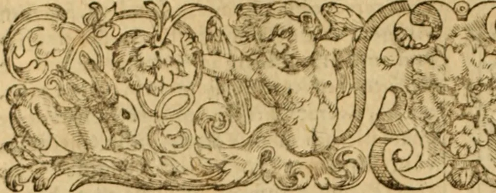 An illustration from Tou en agiois patros emon Athanasiou Archiepiskopou Alexandreias Ta euriskomena apanta. = B. Athanasii archiepiscopi Alexandrini Opera qvæ reperivntvr omnia, : in dvos tomos tribvta. Græce nunc primùm (ex Mss. Codd. Basil. Cantabrig. Palatm. & aliis) in lucem data, cum interpretatione Latine Petri Nannii ... Accesserunt fragmenta varia: notæ variarum lectionum: index triplex, 1601, leaf 509