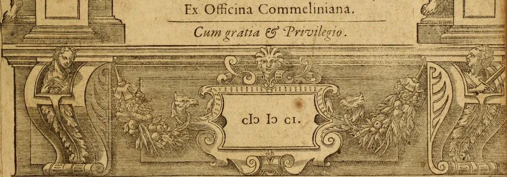 An illustration from Tou en agiois patros emon Athanasiou Archiepiskopou Alexandreias Ta euriskomena apanta. = B. Athanasii archiepiscopi Alexandrini Opera qvæ reperivntvr omnia, : in dvos tomos tribvta. Græce nunc primùm (ex Mss. Codd. Basil. Cantabrig. Palatm. & aliis) in lucem data, cum interpretatione Latine Petri Nannii ... Accesserunt fragmenta varia: notæ variarum lectionum: index triplex, 1601, leaf 6