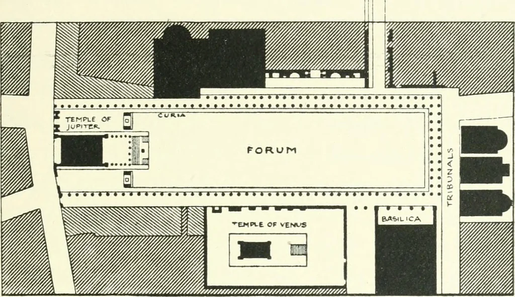 An illustration from Town planning, past, present and possible, 1911, leaf 100