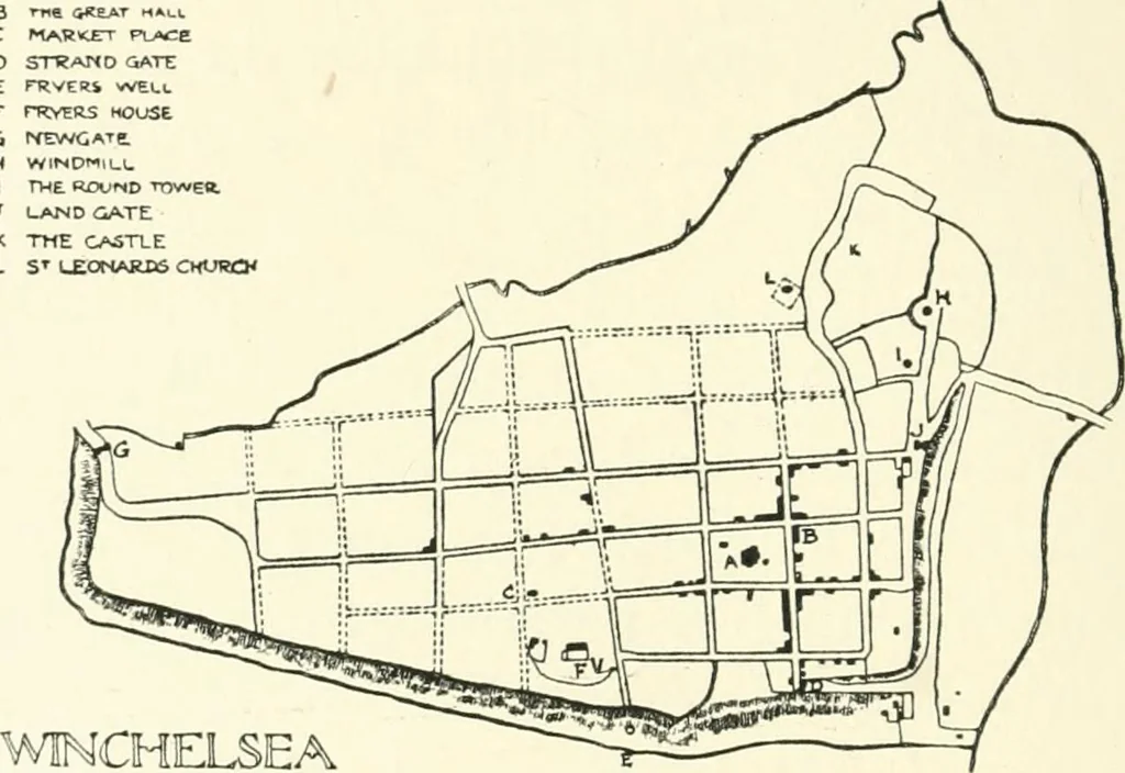 An illustration from Town planning, past, present and possible, 1911, leaf 107