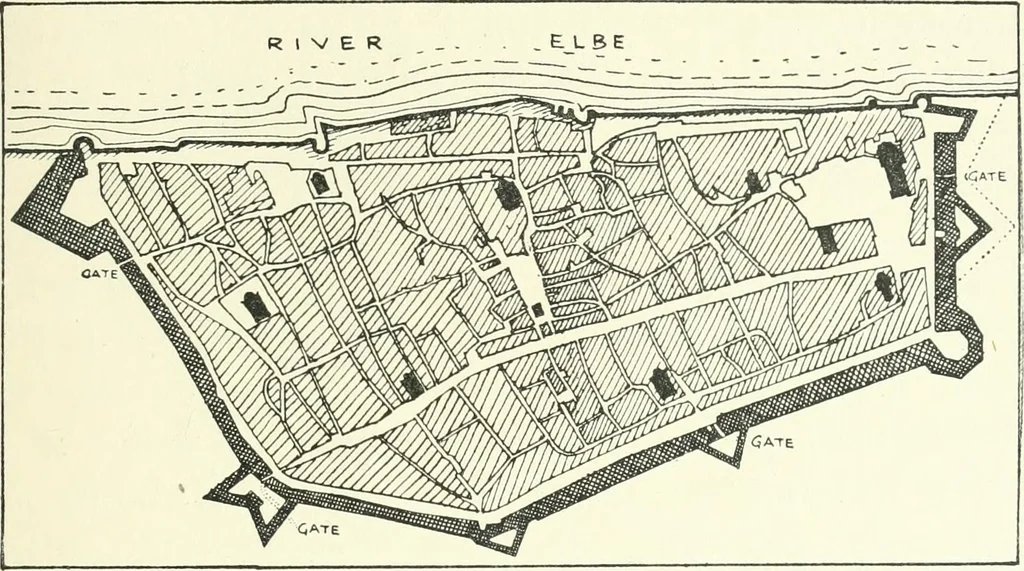 An illustration from Town planning, past, present and possible, 1911, leaf 108