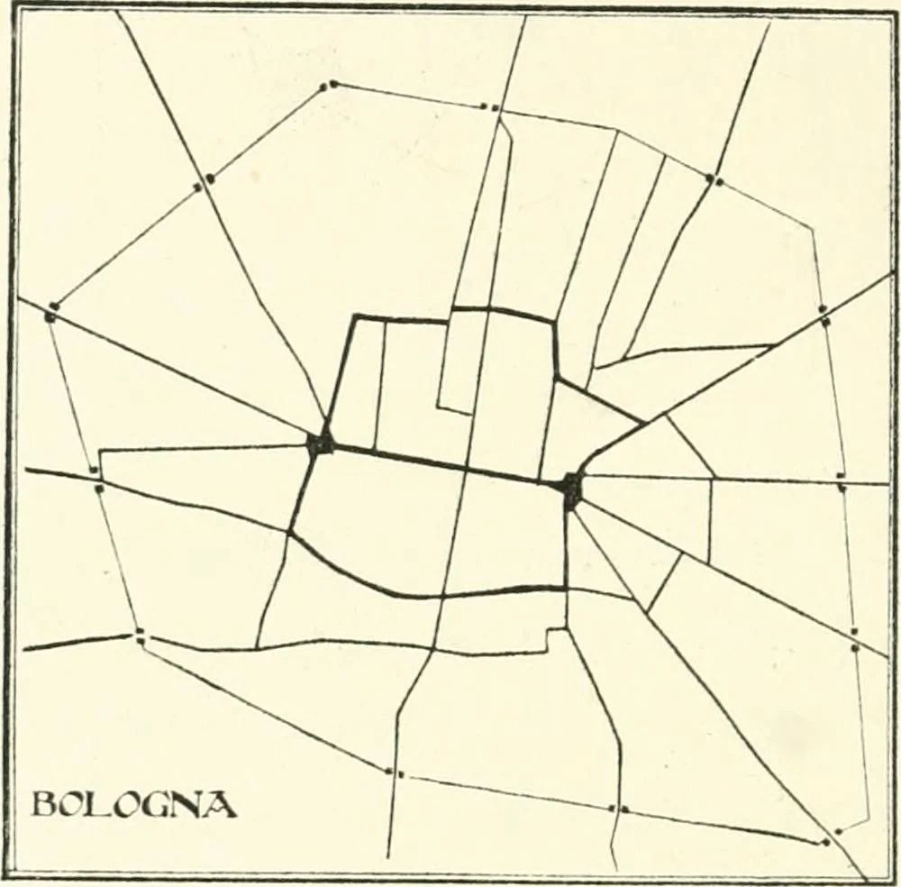 An illustration from Town planning, past, present and possible, 1911, leaf 117