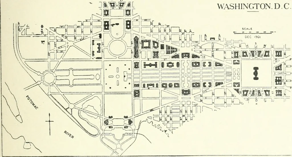 An illustration from Town planning, past, present and possible, 1911, leaf 138