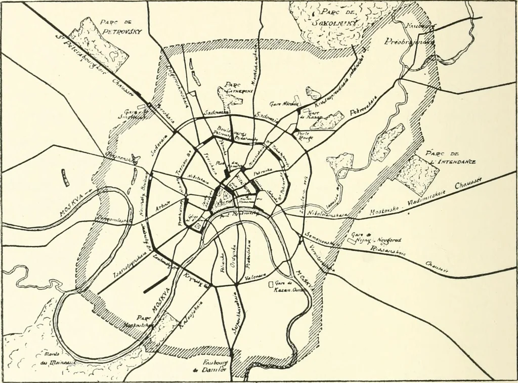 An illustration from Town planning, past, present and possible, 1911, leaf 163