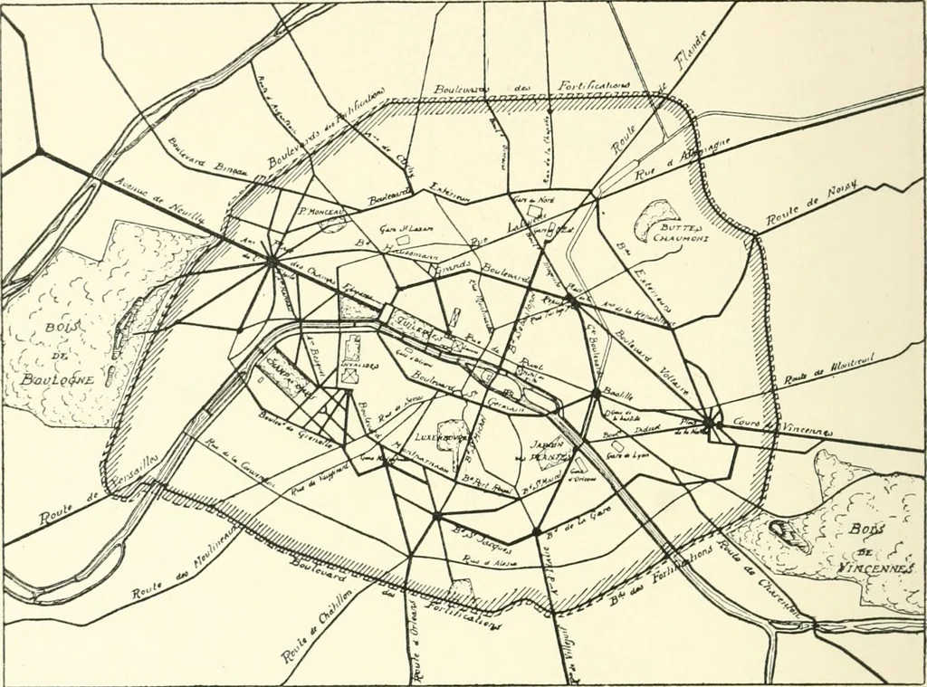 An illustration from Town planning, past, present and possible, 1911, leaf 165