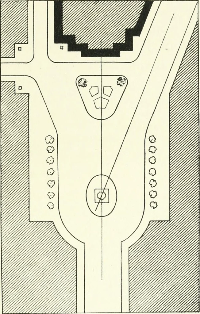An illustration from Town planning, past, present and possible, 1911, leaf 248