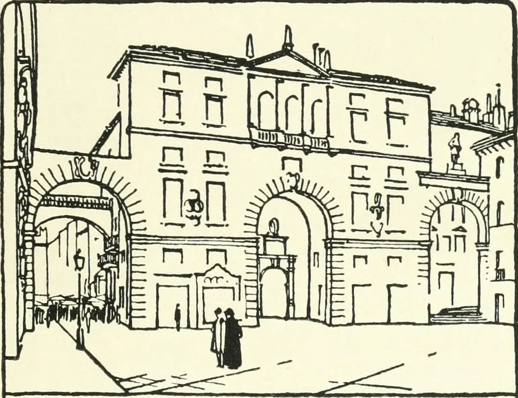 An illustration from Town planning, past, present and possible, 1911, leaf 326