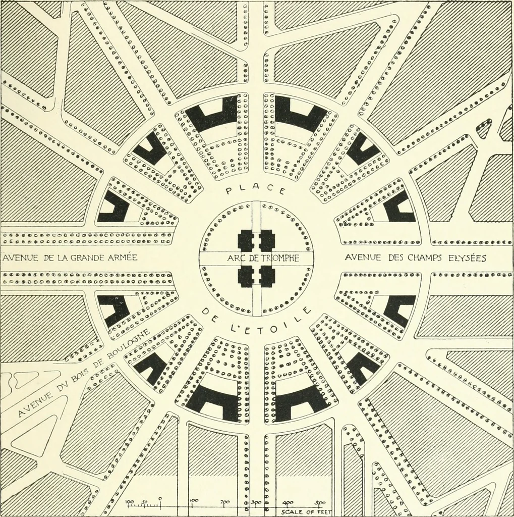 An illustration from Town planning, past, present and possible, 1911, leaf 332