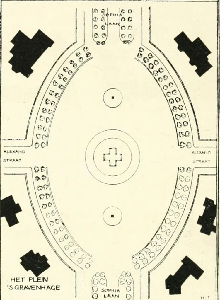 An illustration from Town planning, past, present and possible, 1911, leaf 337
